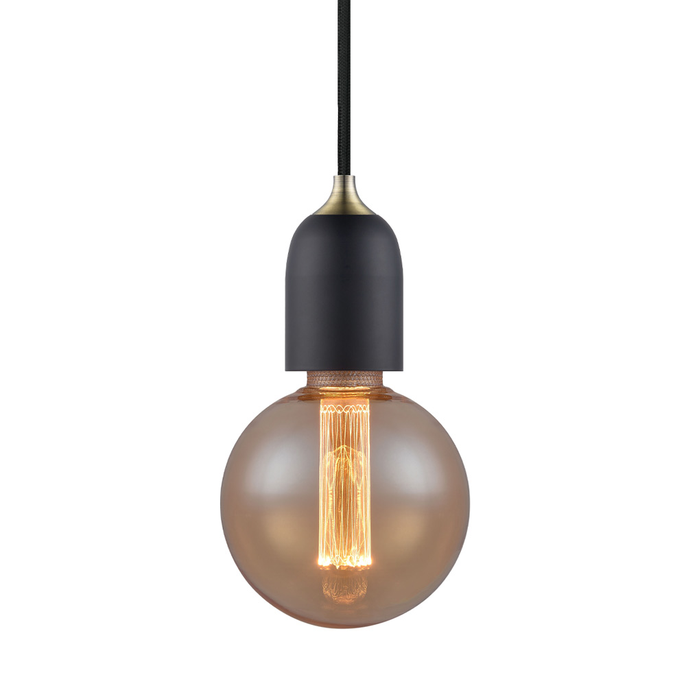 HALO DESIGN 739981 | CLASSIC CABLE SET E27 BLACK TINTED WOOD IP20