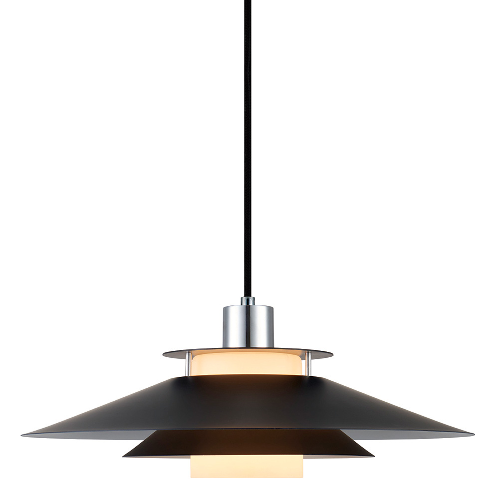 HALO DESIGN 990808 | RIVOLI PENDANT Ø40 BLACK/CHROME IP20