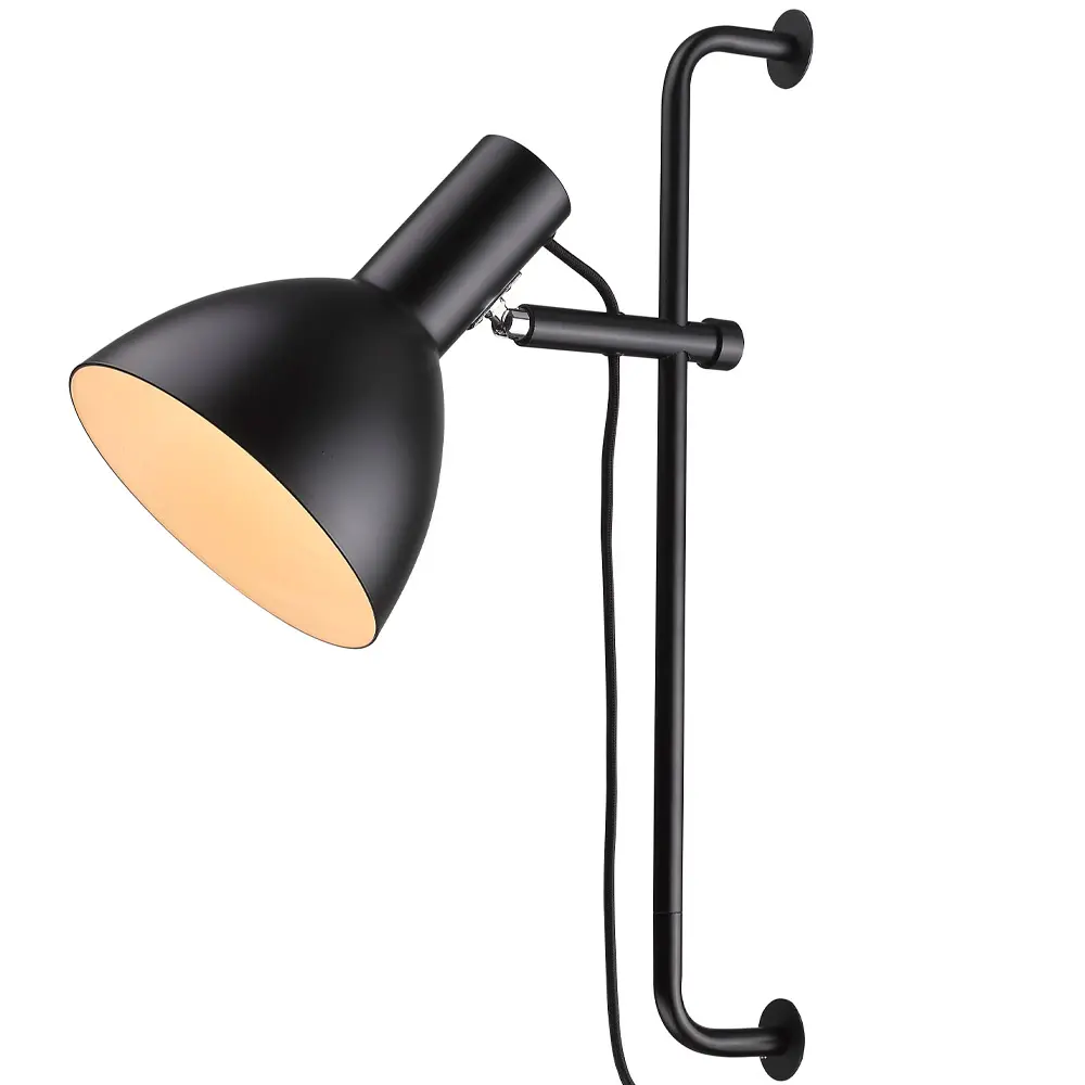 HALO DESIGN 716555 | BALTIMORE WALL LAMP, BLACK IP20