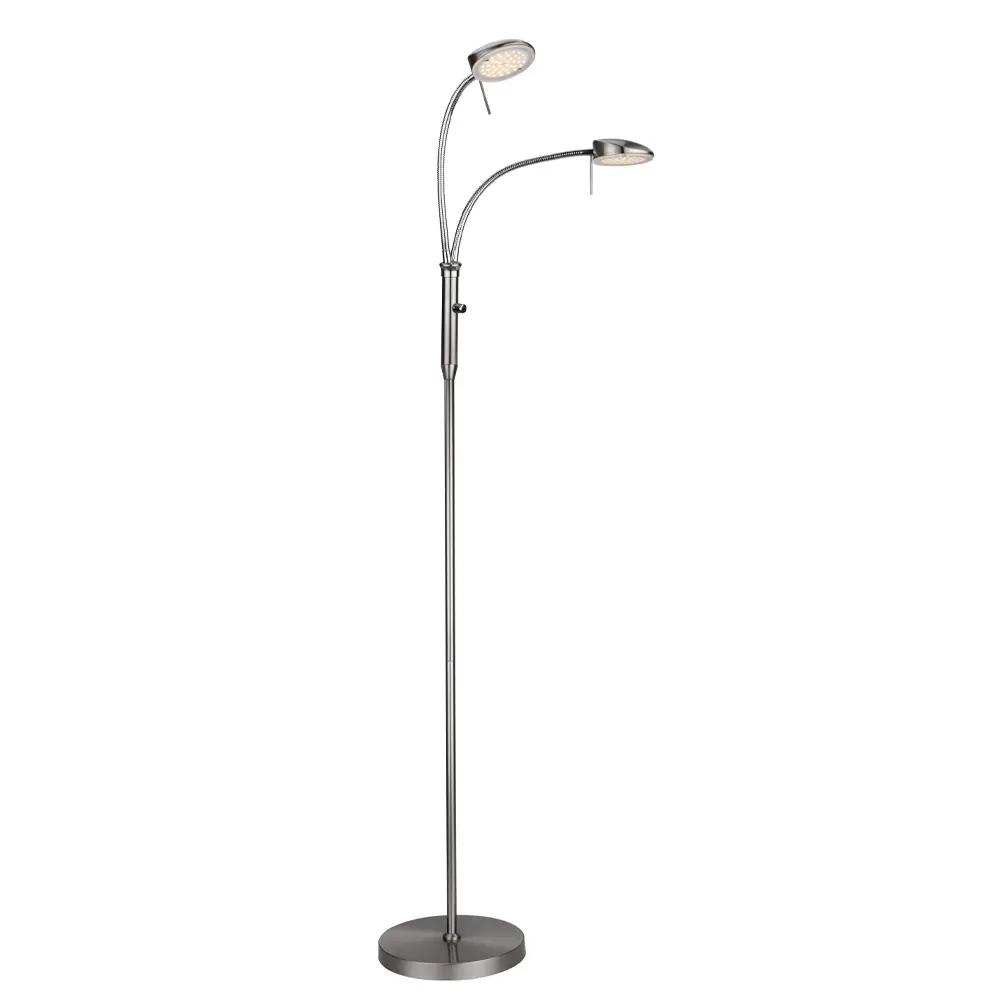HALO DESIGN 716050 | VEGAS FLOOR LAMP LED 7W 2L STEEL 3000K 7W DIMMABLE IP20