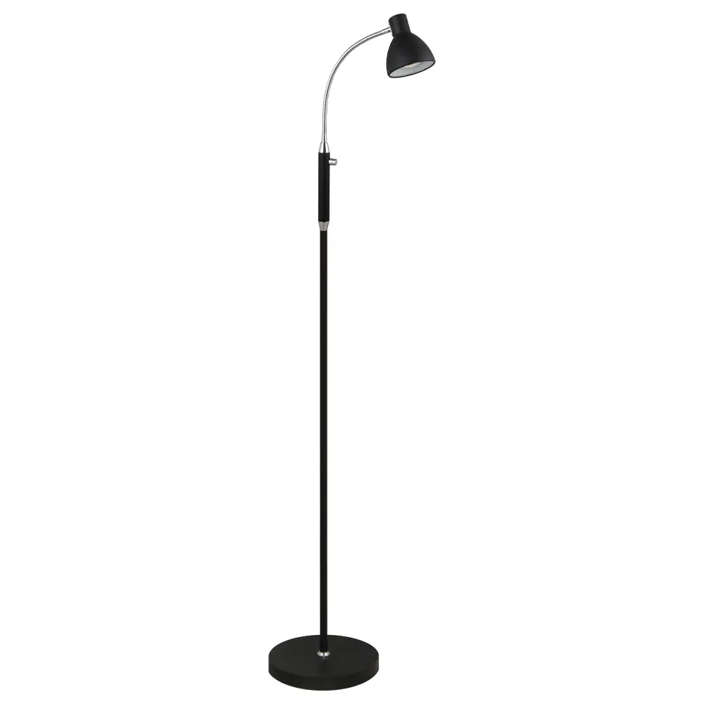 HALO DESIGN 716531 | HUDSON FLOOR LAMP LED 1L BLACK 3000K 5W DIMMABLE IP20