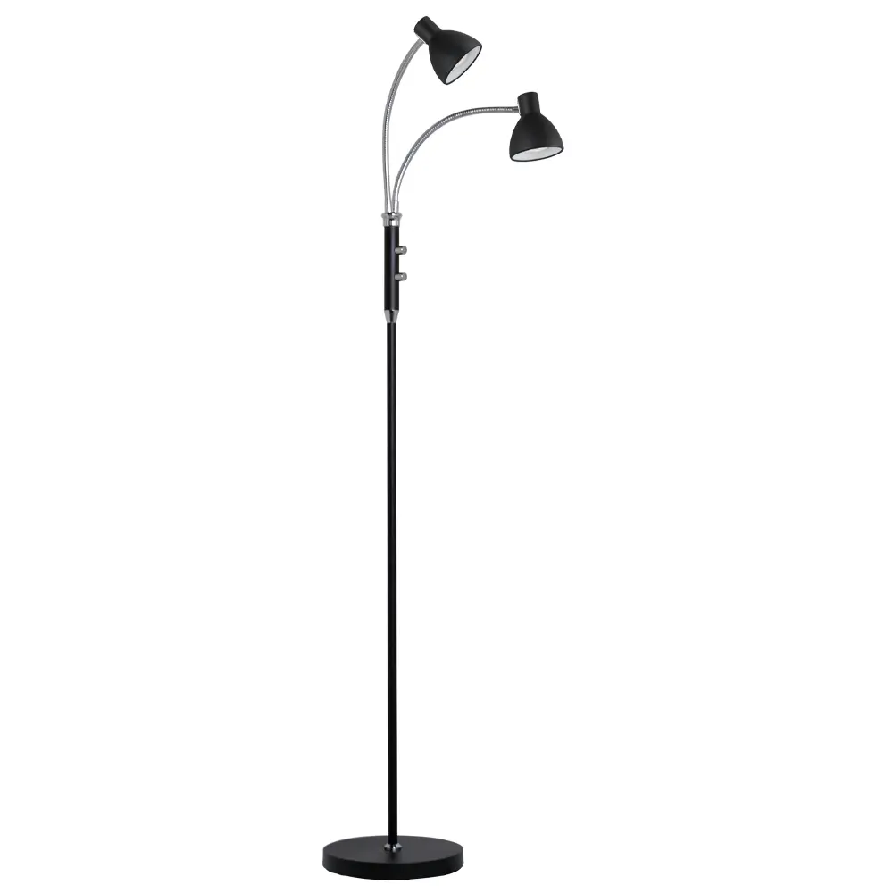 HALO DESIGN 716685 | HUDSON FLOOR LAMP LED 2L BLACK 3000K 10W DIMMABLE IP20