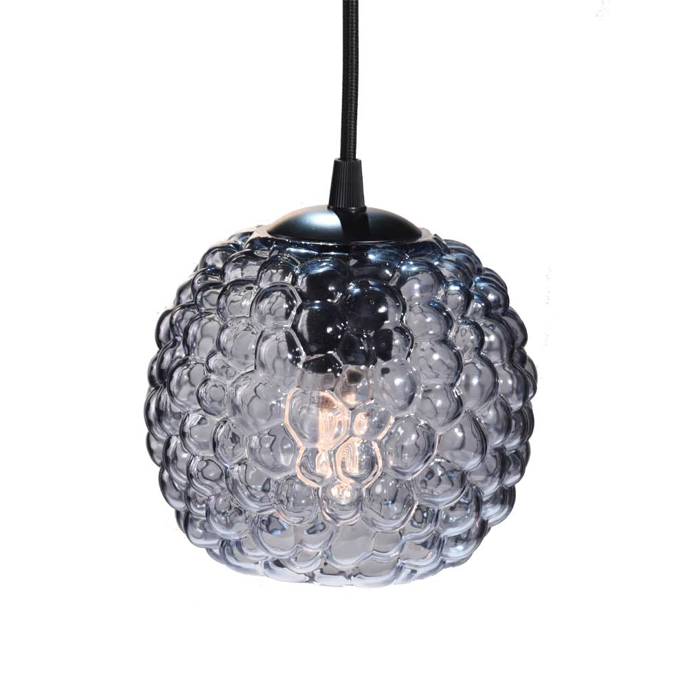 HALO DESIGN 740031 | GRAPE PENDANT SMOKE E27 Ø15CM IP20