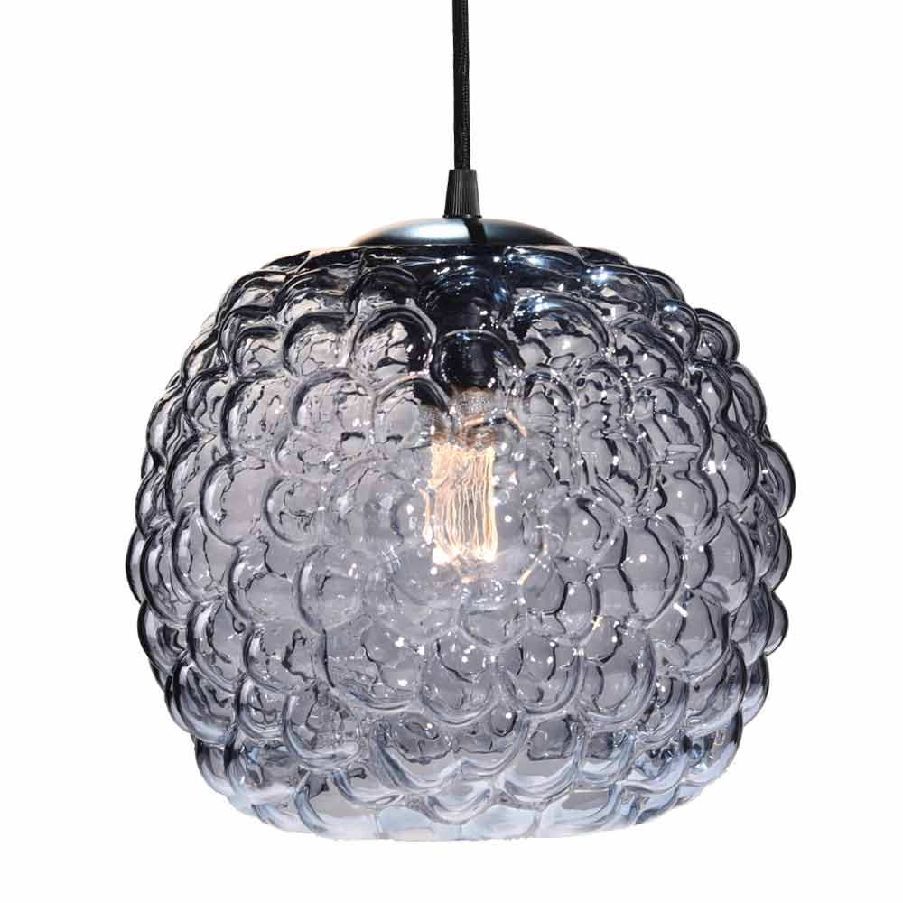 HALO DESIGN 740079 | GRAPE PENDANT SMOKE E27 Ø25CM IP20