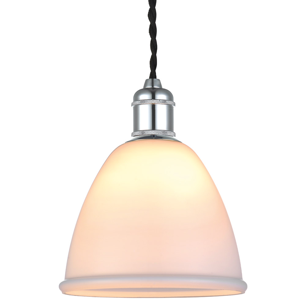 HALO DESIGN 736812 | WAVE GLASSS PENDANT Ø15 E14, OPAL IP20