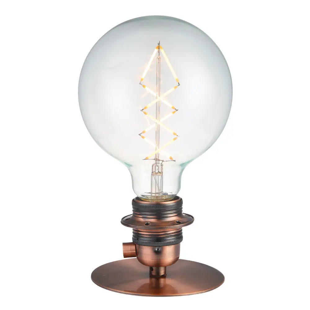 HALO DESIGN 717835 | COMBI TABLE-/WALL LAMP ANTIQUE-COPPER IP20