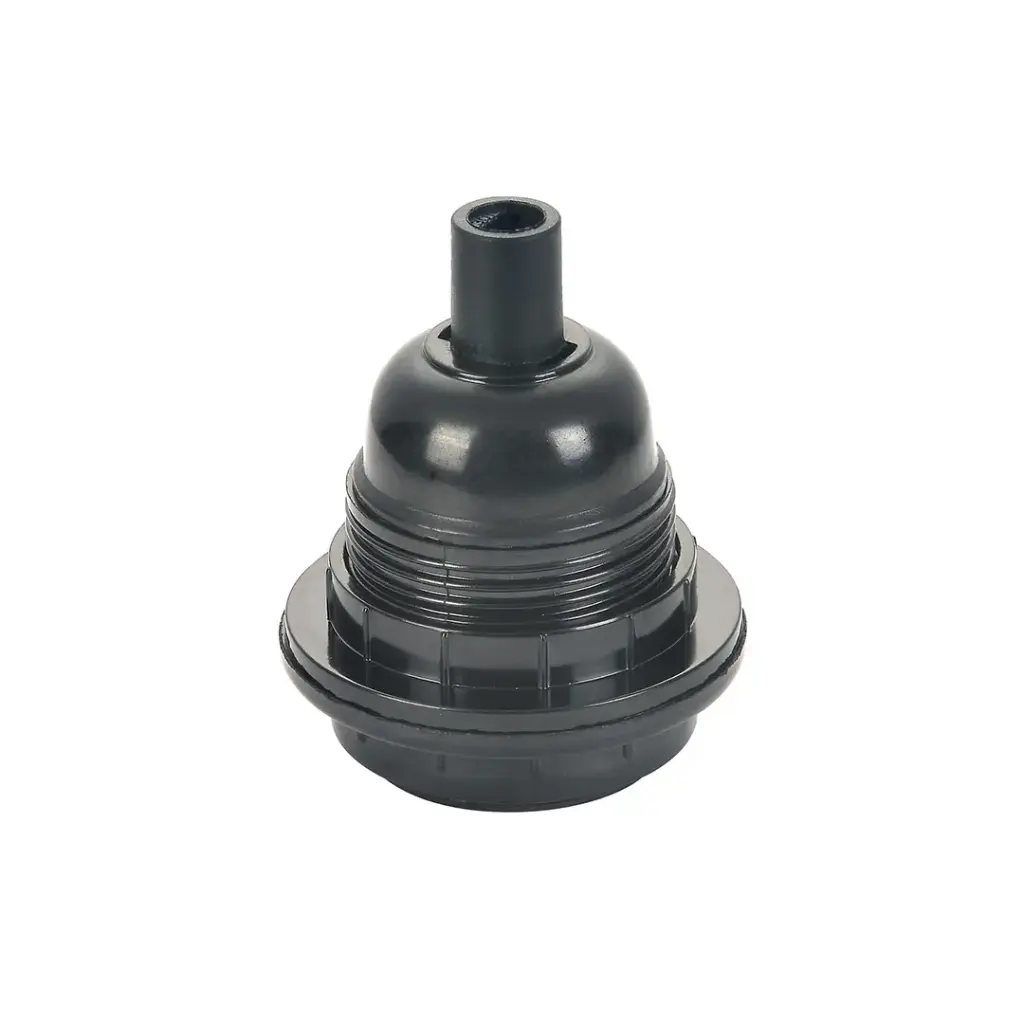 HALO DESIGN 717781 | SOCKET PLASTIC W. RINGS E27 BLACK IP20