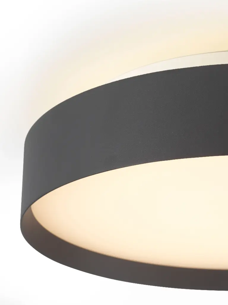 HALO DESIGN 746460 | LED PLAFOND BACKLIGHT FULL Ø30, BLACK 25W 3-STEP DIM - MEMORY 3000K 25W IP20