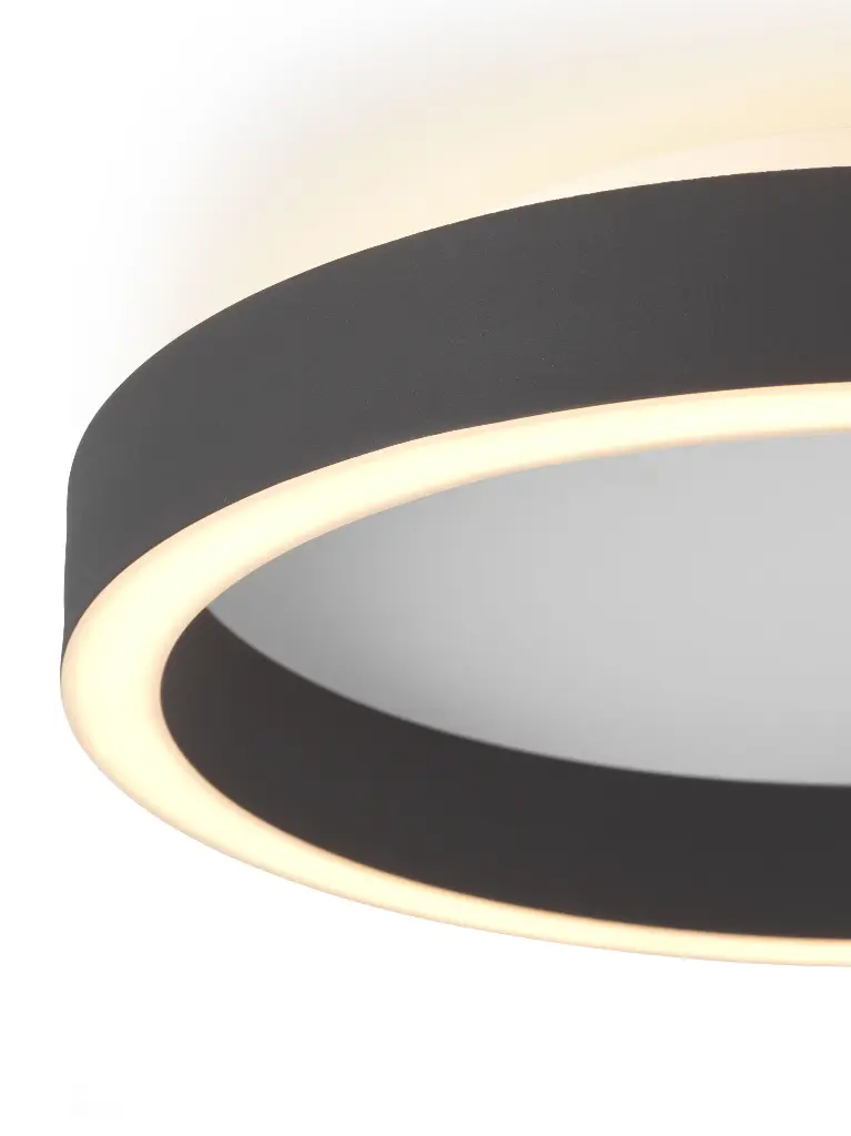 HALO DESIGN 746545 | LED PLAFOND BACKLIGHT STRING Ø40, BLACK 25W 3-STEP DIM - MEMORY 3000K 36W IP20