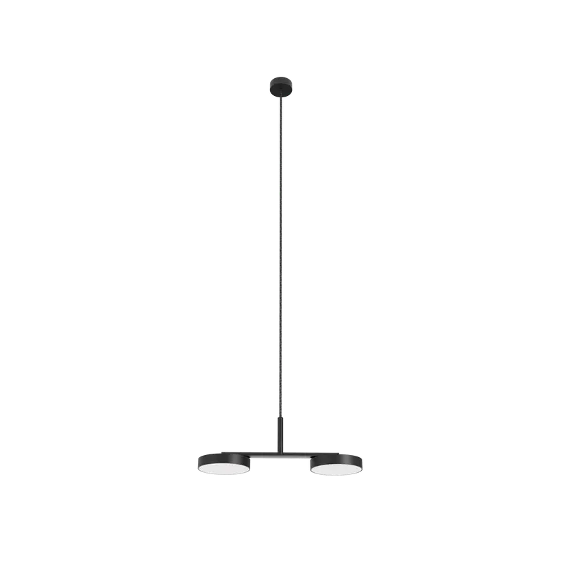 ROBIN LAMPS 06105 | RAFAELA PENDANT DUO 2700K - MAT BLACK AND MAT POLISHED BRASS