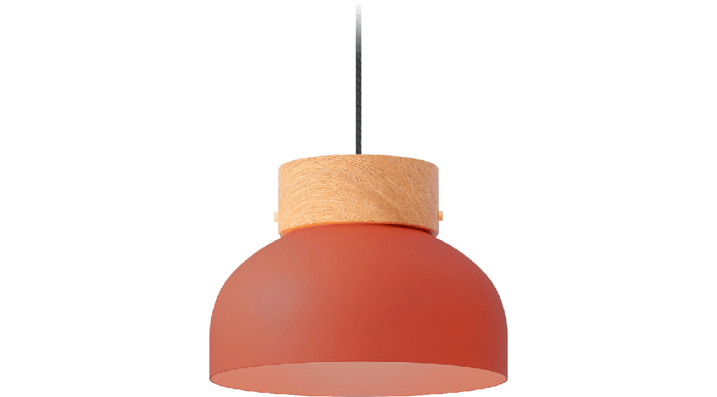 ROBIN 01483 | REIKO PENDANT FLAT - MATTE TERRACOTTA RED