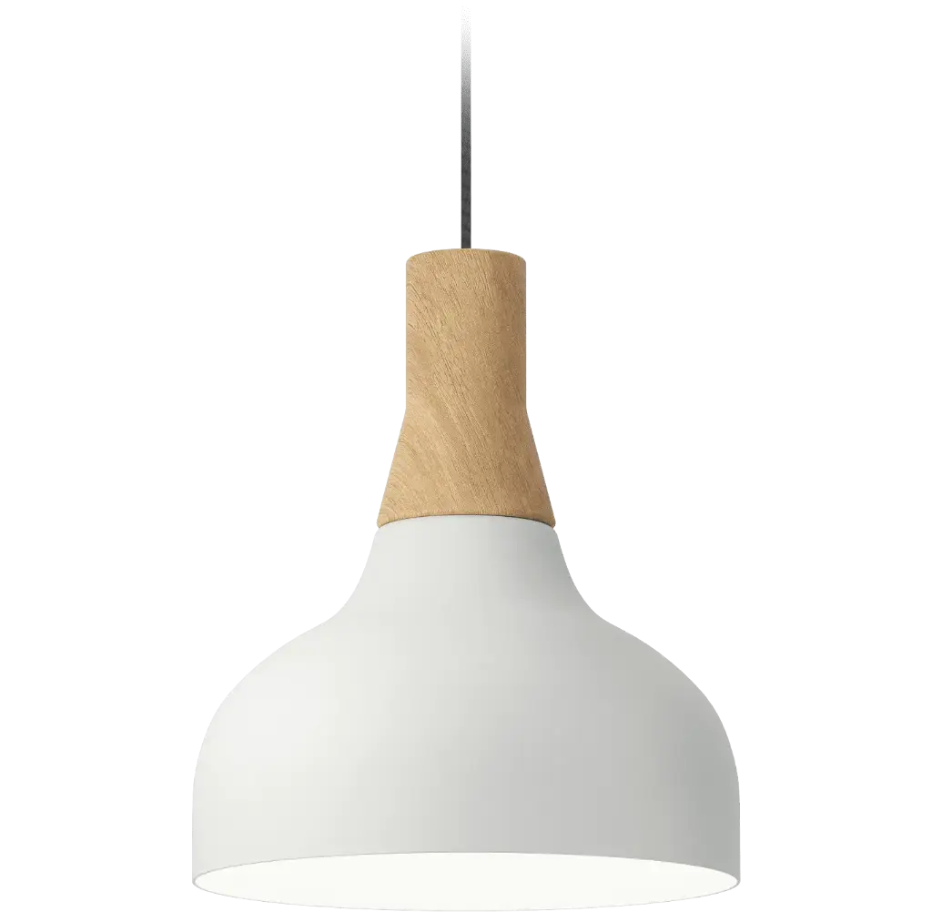 ROBIN LAMPS 01650 | REIKO PENDANT CONE - MAT WHITE