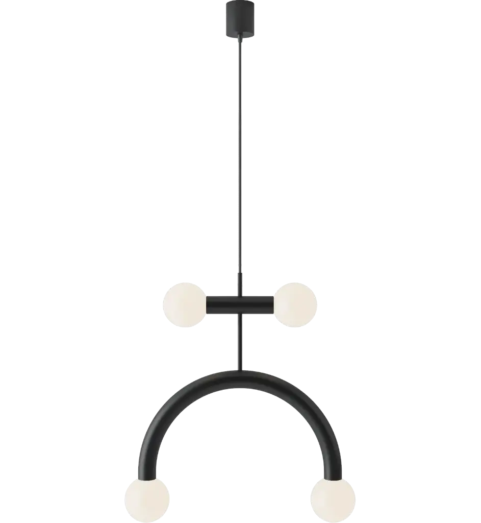 ROBIN LAMPS 00189 | RIGOBERTA PENDANT DUO CURVED - MAT BLACK