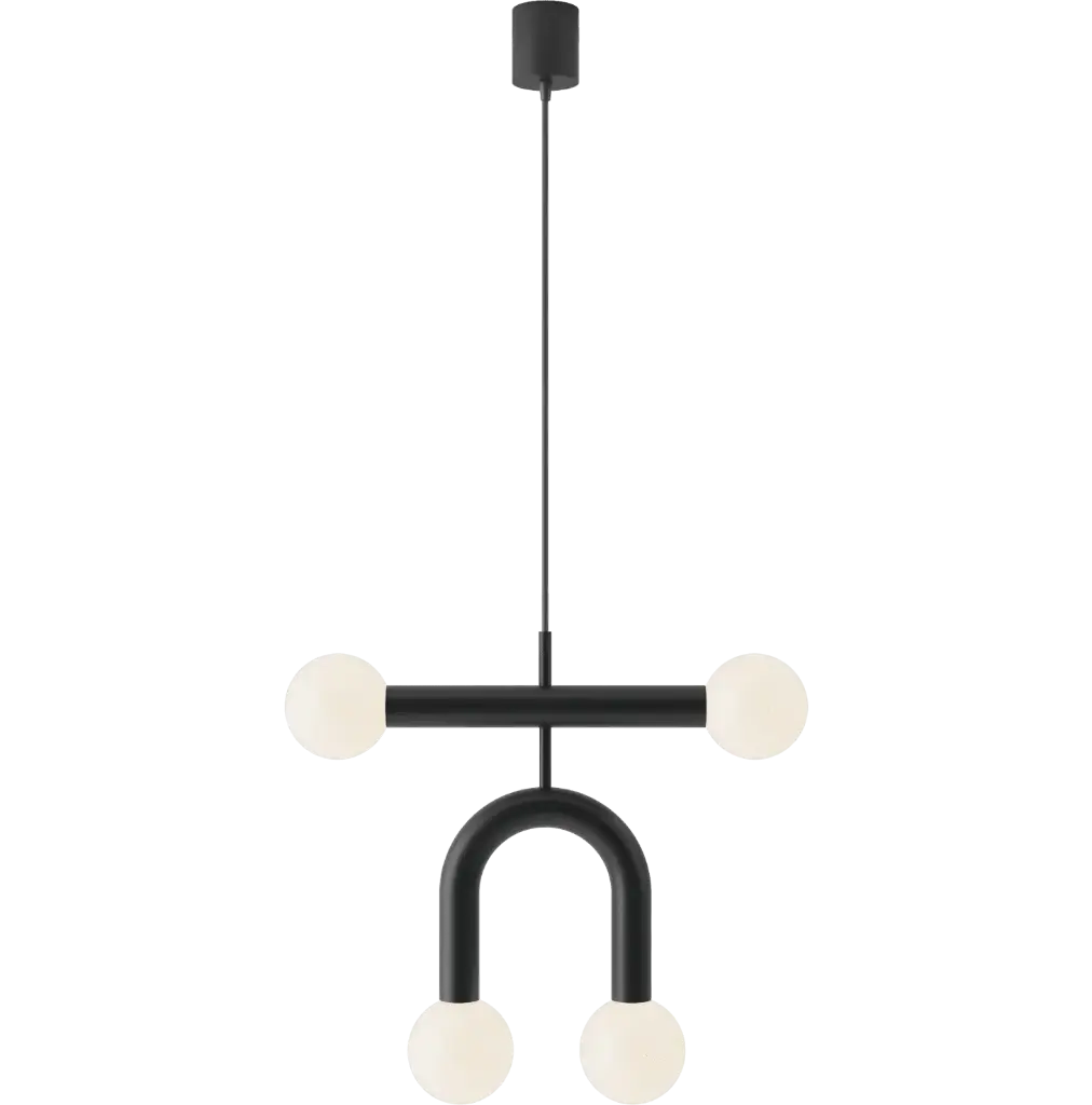 ROBIN 00509 | RIGOBERTA PENDANT DUO SUPER CURVED - MATTE BLACK