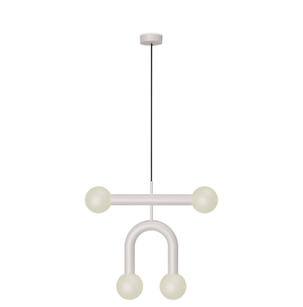 ROBIN 06747 | RIGOBERTA PENDANT DUO SUPER CURVED - MATTE WHITE