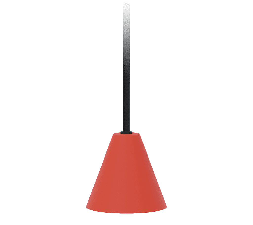 ROBIN 02688 | RIMINI PENDANT DALI - MATTE TERRACOTTA RED