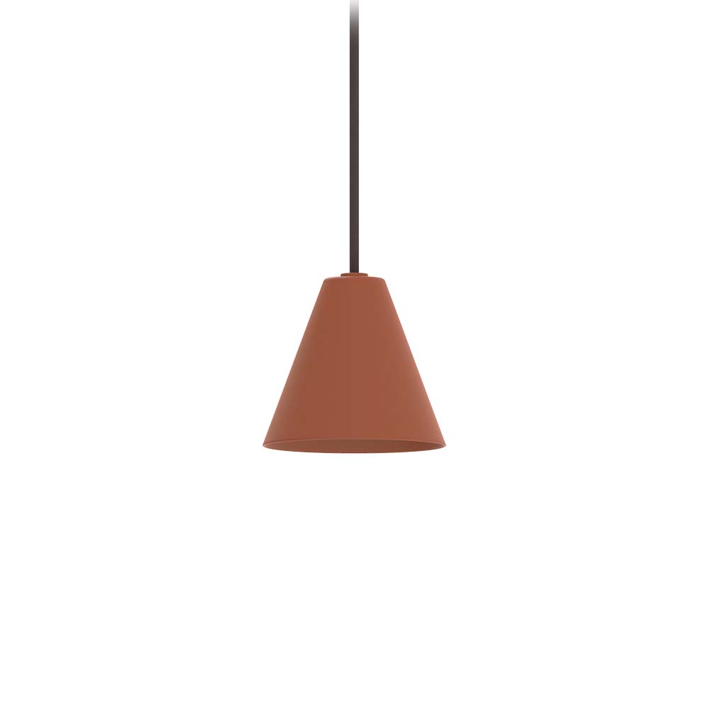 ROBIN 03654 | RIMINI PENDANT 27K - MATTE TERRACOTTA RED