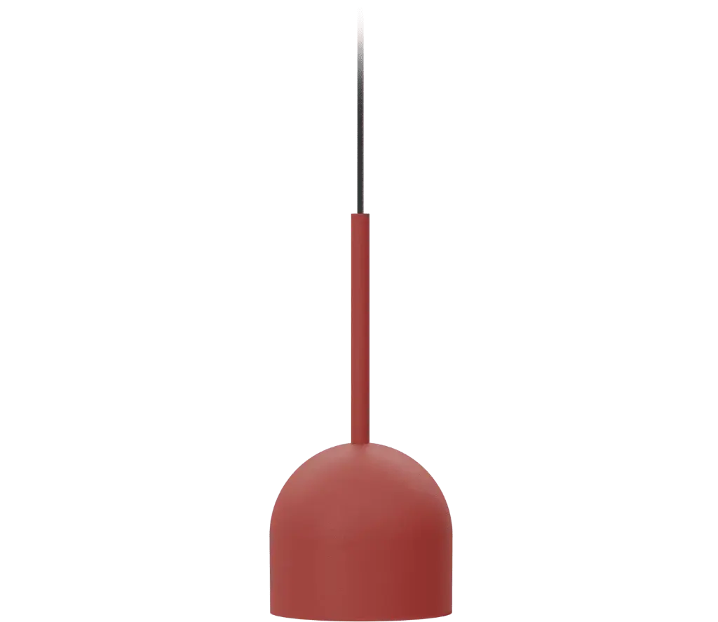 ROBIN LAMPS 00868 | RIO PENDANT 12 - MAT TERRACOTTA RED