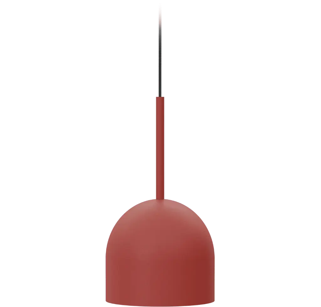 ROBIN 00837 | RIO PENDANT 16 - MATTE TERRACOTTA RED