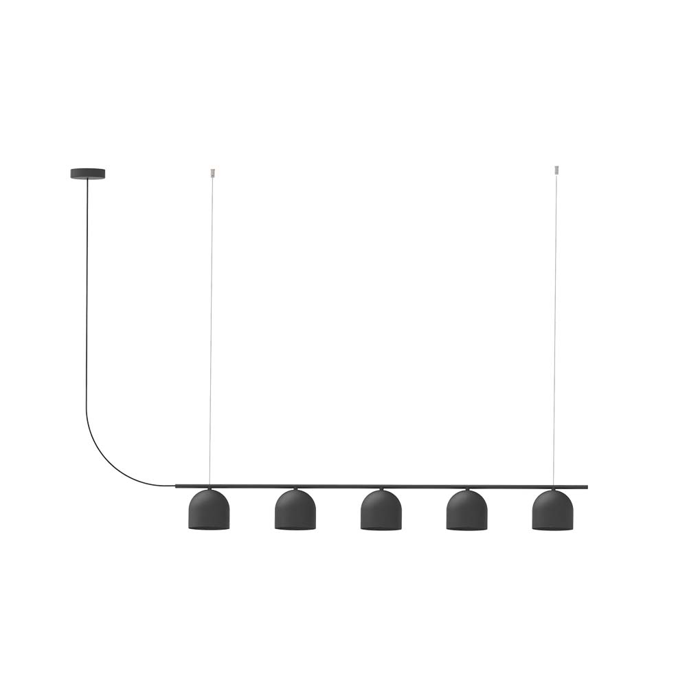 ROBIN 02879 | RIO PENDANT CHANDELIER LINEAR 5 - MATTE BLACK