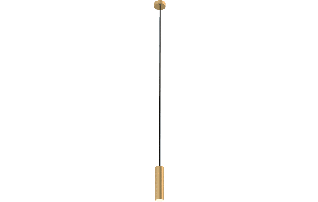 ROBIN 02565 | ROSE PENDANT 16 - MATTE POLISHED BRASS