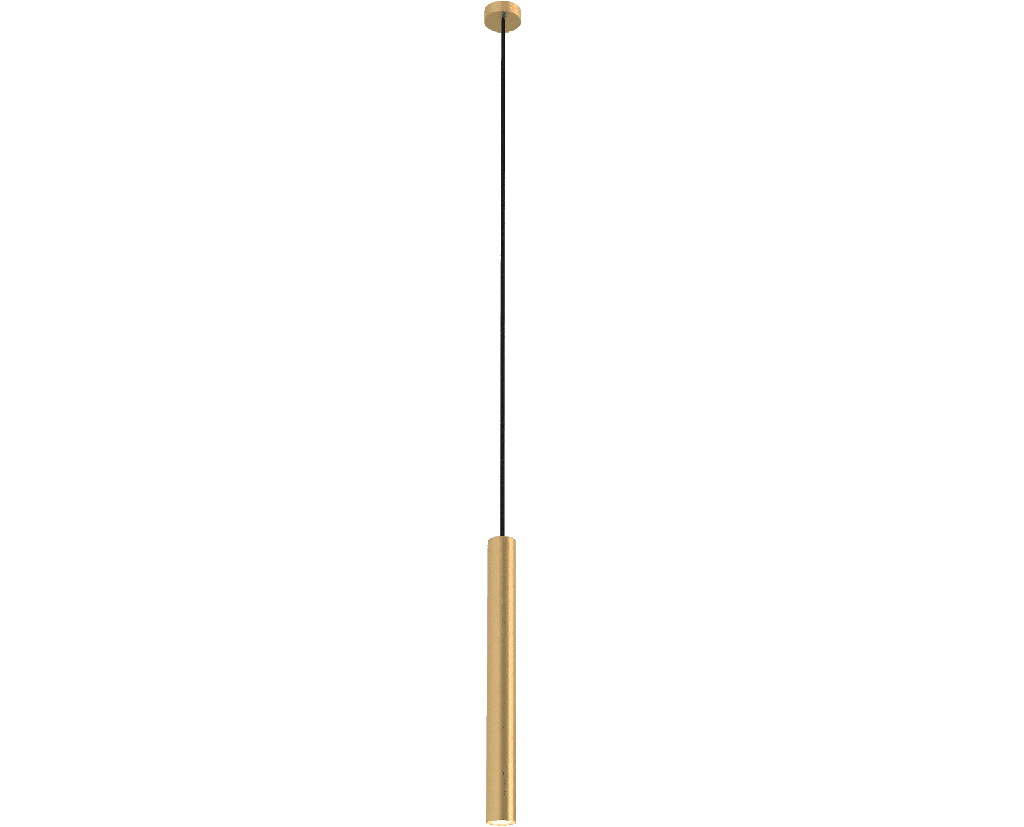 ROBIN 02626 | ROSE PENDANT 40 - MATTE POLISHED BRASS