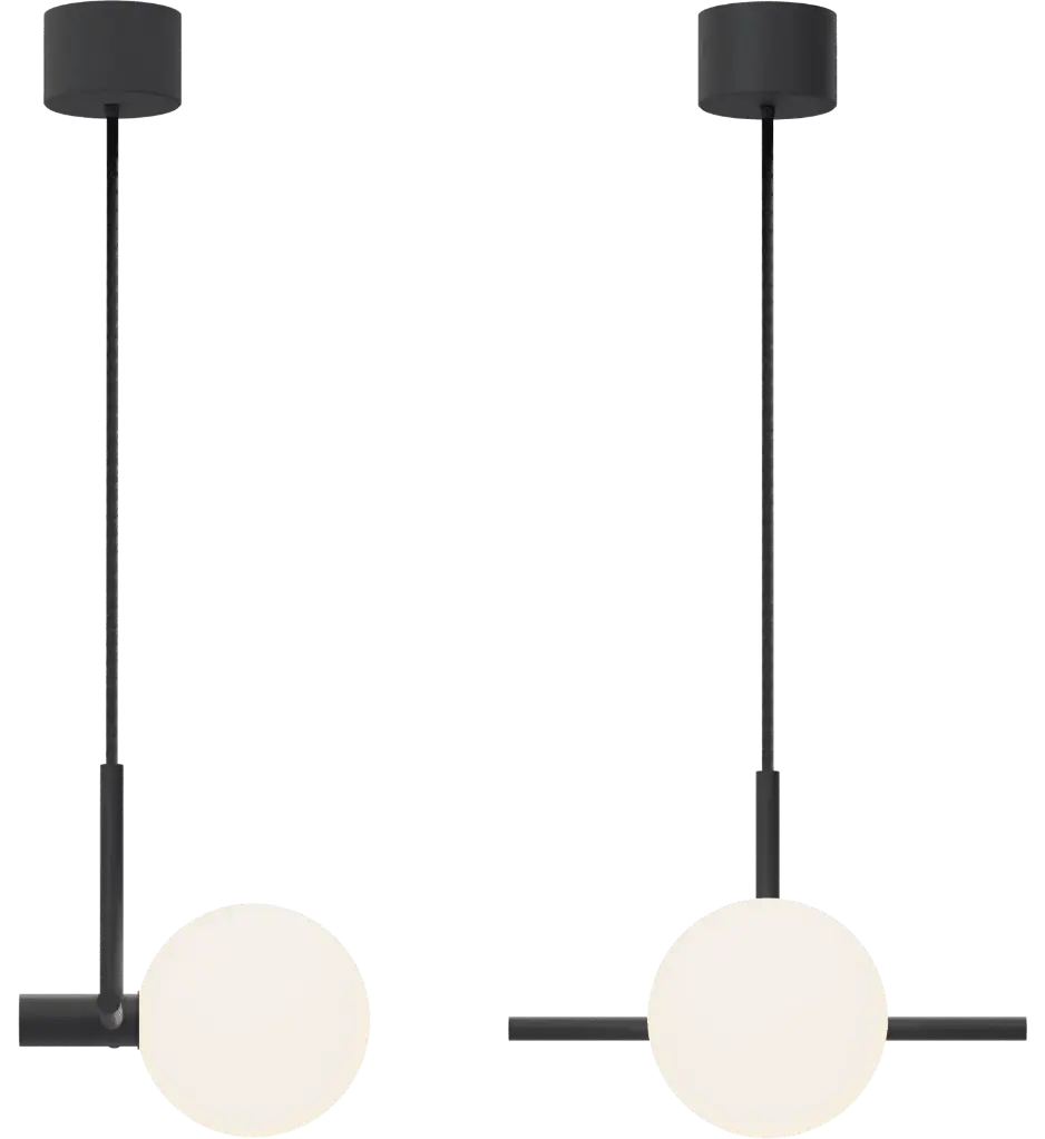 ROBIN 00523 | ROXANNE PENDANT EAST - MATTE BLACK