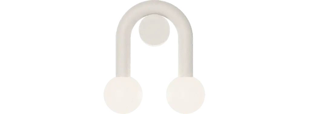 ROBIN LAMPS 00240 | RIGOBERTA WALL DIRECT SUPER CURVED - MAT WHITE