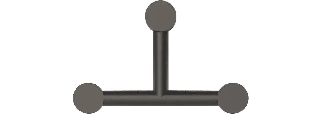 ROBIN 00301 | RIGOBERTA WALL INDIRECT TRIO - MATTE BLACK
