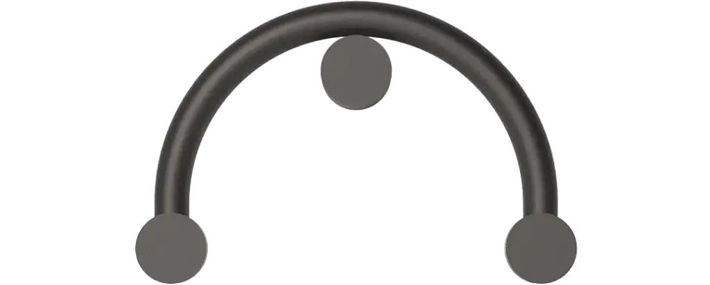 ROBIN 00219 | RIGOBERTA WALL INDIRECT CURVED - MATTE BLACK