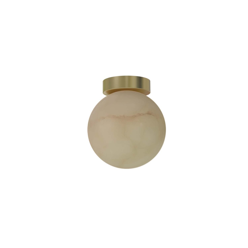 ROBIN 06655 | ROYAL CEILING SIMPLE - MATTE POLISHED BRASS BASE AND ALABASTER SPHERE