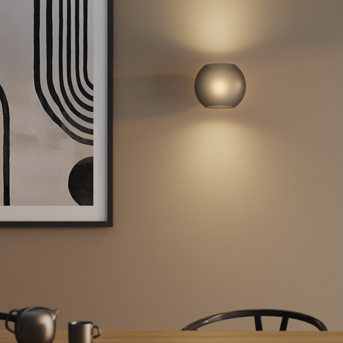 ASTRO LIGHTING 1489002 | LUNA - DARK SMOKE FROSTED