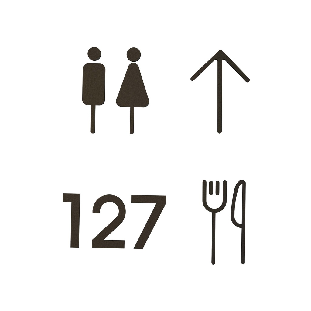 ROBIN 07317 | ROCK WALL 14 SIGNAGE TAG - MATTE BLACK