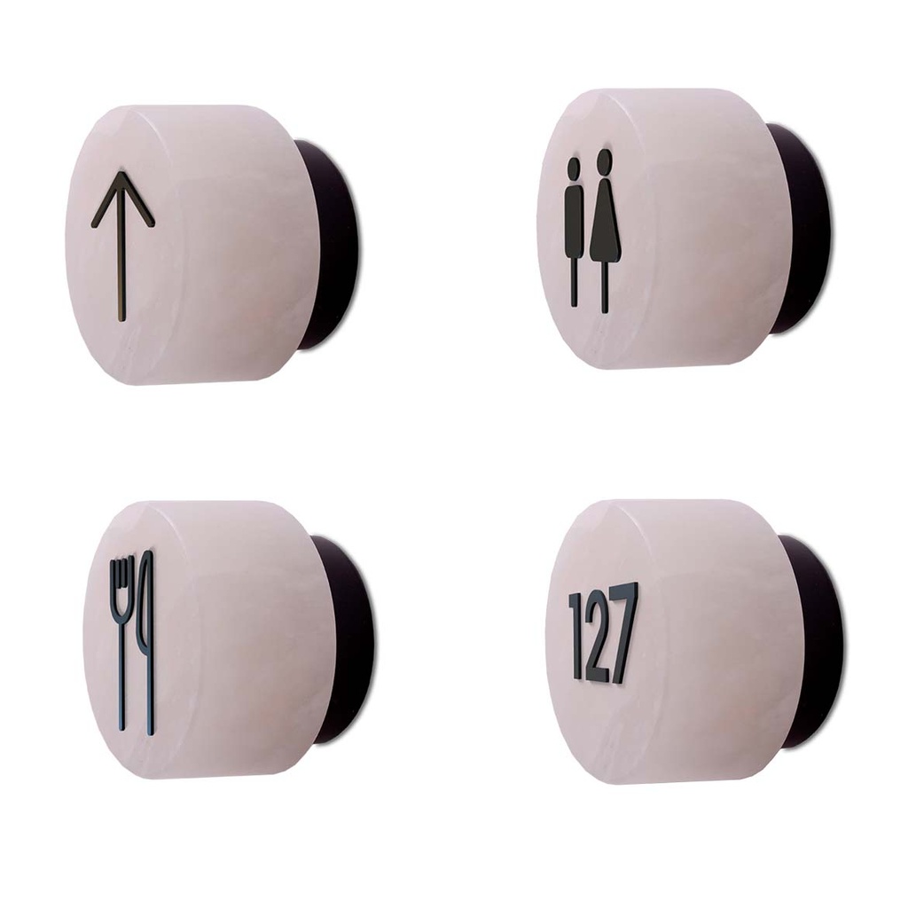 ROBIN 07331 | ROCK WALL SIGNAGE SYMBOL - MATTE BLACK