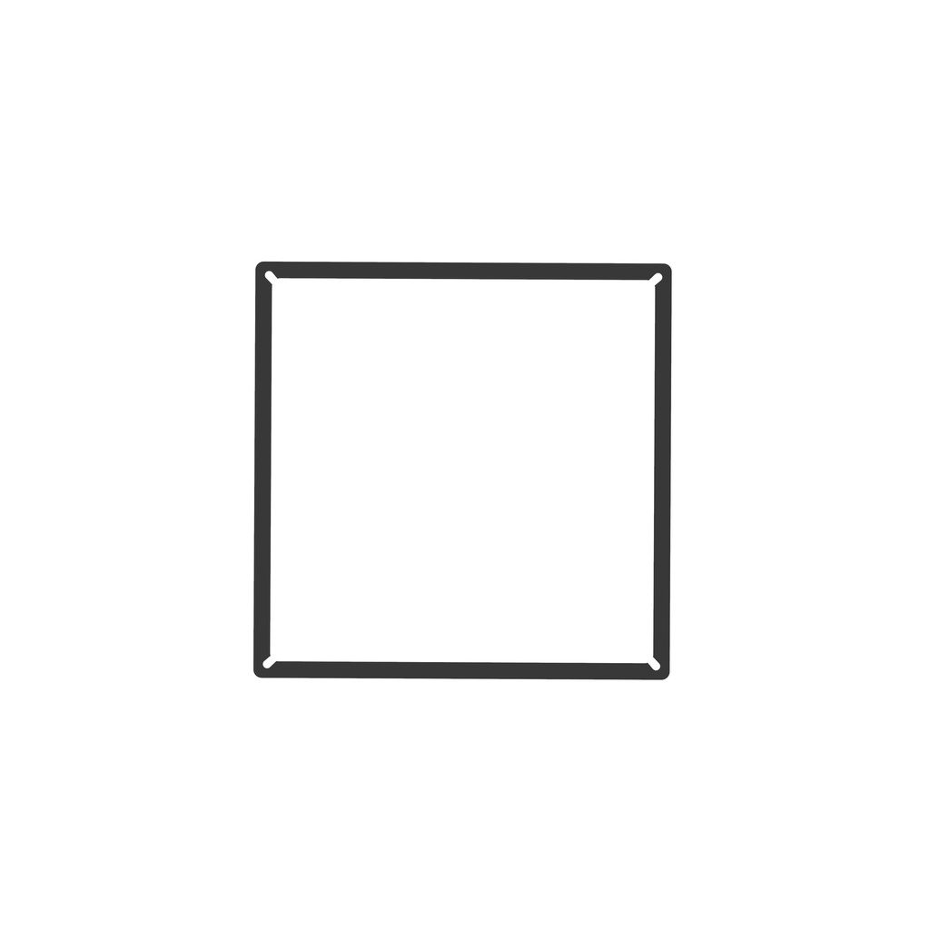 ROBIN 03531 | ROSE PENDANT CHANDELIER SQUARE 30 - MATTE BLACK