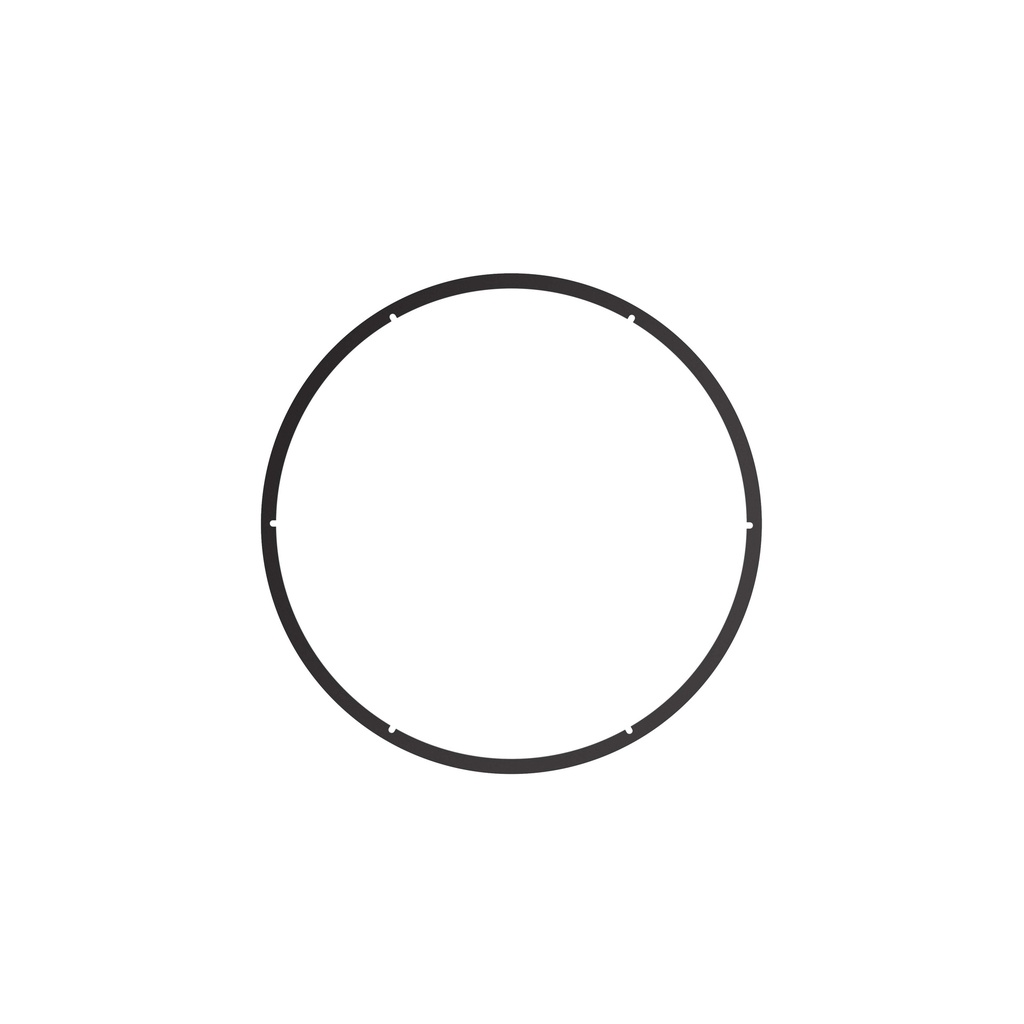 ROBIN 03555 | ROSE PENDANT CHANDELIER CIRCULAR 40 - MATTE BLACK