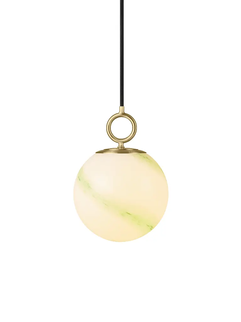 HALO DESIGN 745562 | STOCKHOLM - PENDANT LAMP Ø18 - MARBLE GREEN IP20