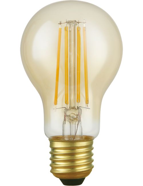 SPL LIGHTING LT276047005 | LED E27 FILAMENT GLS A60X110MM 230V 470LM 4.7W 2200K 922 360° AC GOLD DIMMABLE
