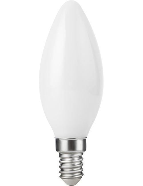 SPL LIGHTING LT149147017 | LED E14 FILAMENT CANDLE C35X100MM 230V 470LM 4.7W 2700K 927 360° AC OPAL DIMMABLE