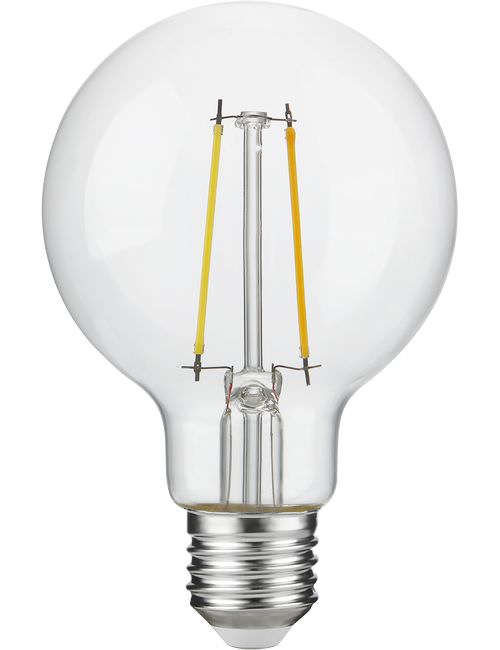 SPL LIGHTING LT278025025 | LED E27 FILAMENT GLOBE G80X120MM 230V 250LM 2.5W 2500K 925 360° AC CLEAR DIMMABLE