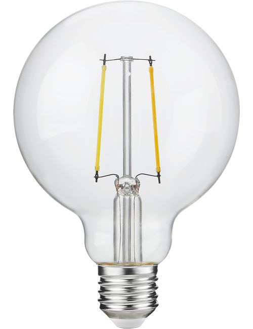 SPL LIGHTING LT279525025 | LED E27 FILAMENT GLOBE G95X135MM 230V 250LM 2.5W 2500K 925 360° AC CLEAR DIMMABLE