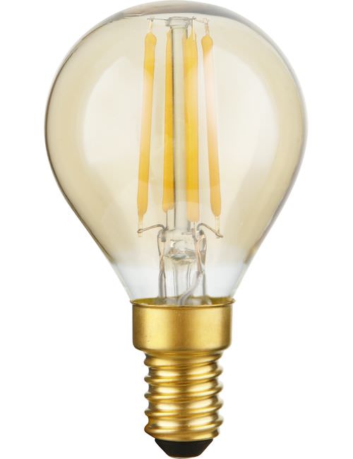 SPL LIGHTING LX023830305 | LED E14 FILAMENT BALL G45X75MM 230V 230LM 3W 2200K 922 360° AC GOLD DIMMABLE