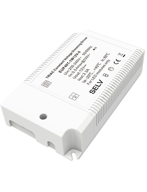 SPL LIGHTING 605100502 | LED DRIVER 0-40W 12V 3300MA DC PHASE-CUT CONSTANT VOLTAGE DIMMABLE