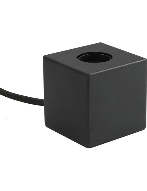 SPL LIGHTING 388000011 | TABLE LAMP CUBE 85X85MM E27 SATIN BLACK MAXIMUM 60W