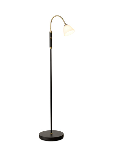 HALO DESIGN 749416 | LUCID LED FLOOR 1F OPAL-ANTIQUE 2700K 5W DIMMABLE IP20