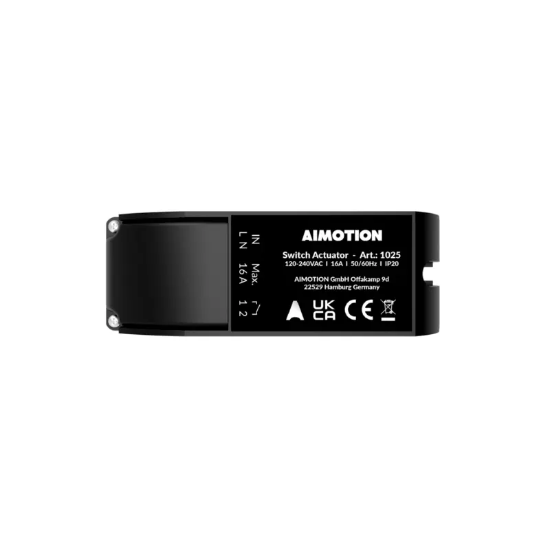 AIMOTION 1025 | SWITCH ACTUATOR 16A 3680W, POTENTIAL FREE