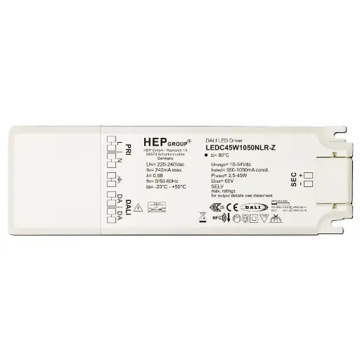 [HEP-11002000063] HEP 11002000063 | LED DRIVER CC DIMMABLE LEDC45W1050NLR-Z (DALI-2 DT6)