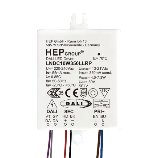 [HEP-11002000112] HEP 11002000112 | LED DRIVER CC DIMMABLE LNDC10W150HLRP (DALI-2 DT6 - TOUCHDIM)