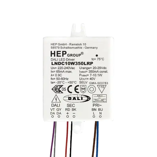[HEP-11002000120] HEP 11002000120 | LED DRIVER CC DIMMABLE LNDC10W400LRP (DALI-2 DT6 - TOUCHDIM)