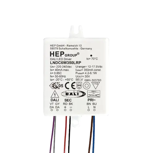 [HEP-11002000161] HEP 11002000161 | LED DRIVER CC DIMMABLE LNDC6W350LRP (DALI-2 DT6 - TOUCHDIM)